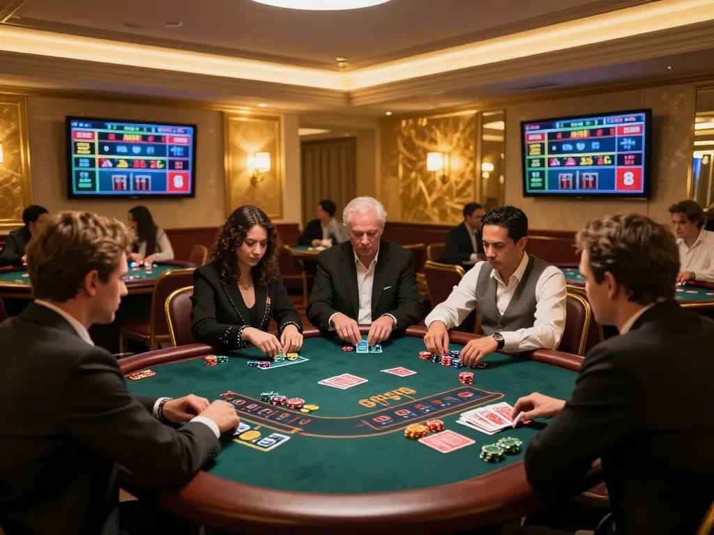 Engage with the excitement of XO88 blackjack gameplay in a luxurious online casino atmosphere.