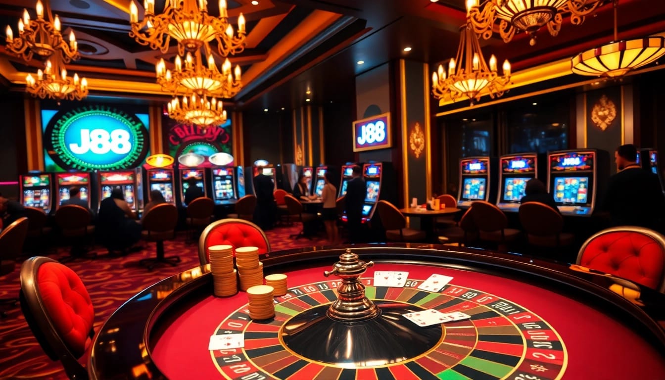 Play exciting casino games at J88 with vibrant tables and fun-filled gaming experiences.