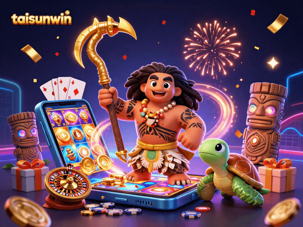 Experience the vibrant world of taisunwin with energetic gaming visuals and colorful slot elements.