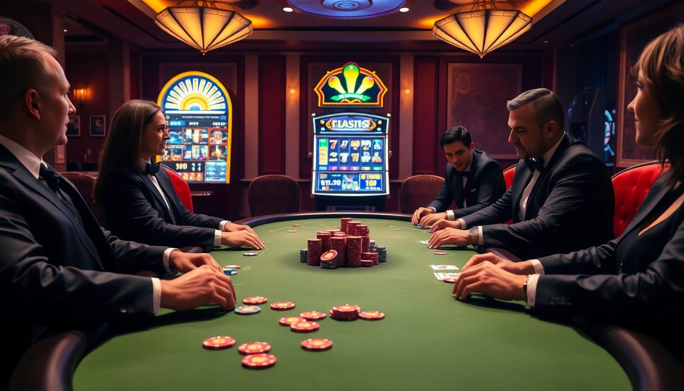 Experience thrilling gameplay at tx88 with high-stakes poker and vibrant casino elements.