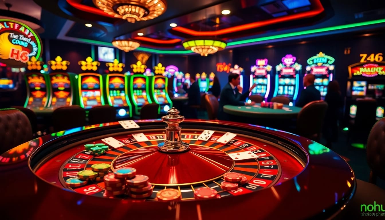 Experience thrilling gameplay at NOHU PHOTO online casino, capturing high-stakes moments with vibrant roulette.