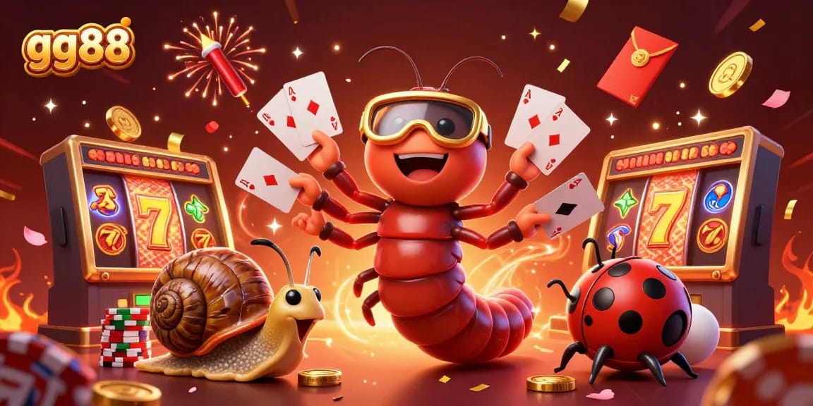 Experience thrilling gaming at gg88 with vibrant slot action and festive visuals!