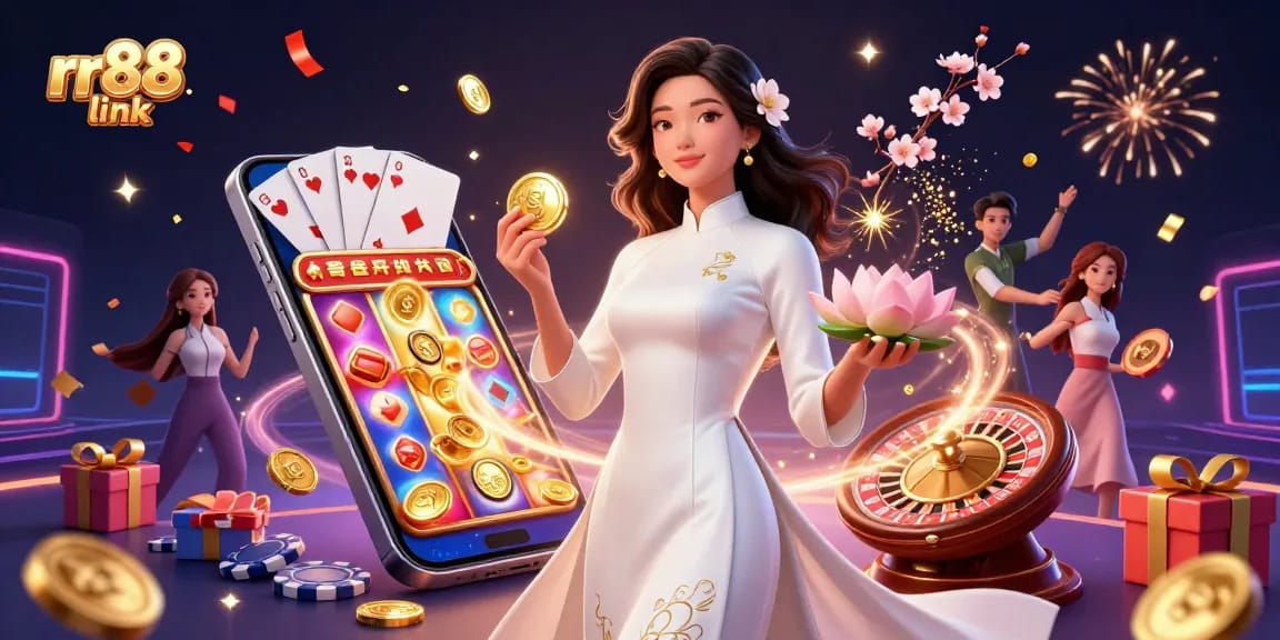 Engage with thrilling gaming action at rr88 link featuring vibrant casino symbols and immersive dynamics.