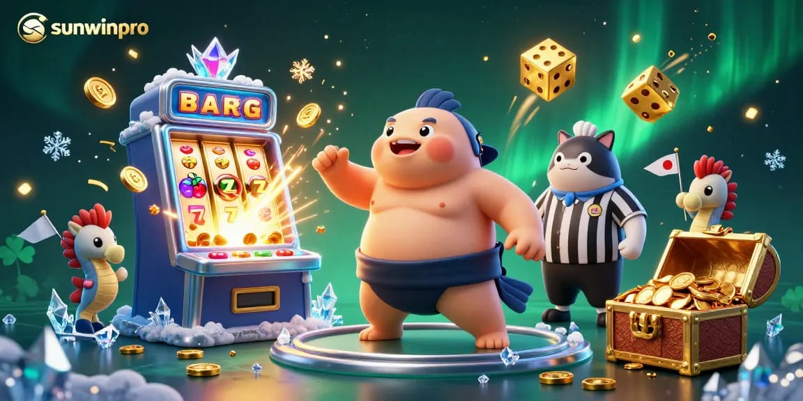 Experience thrilling fun at sunwinpro with vibrant casino games and joyful underwater characters.