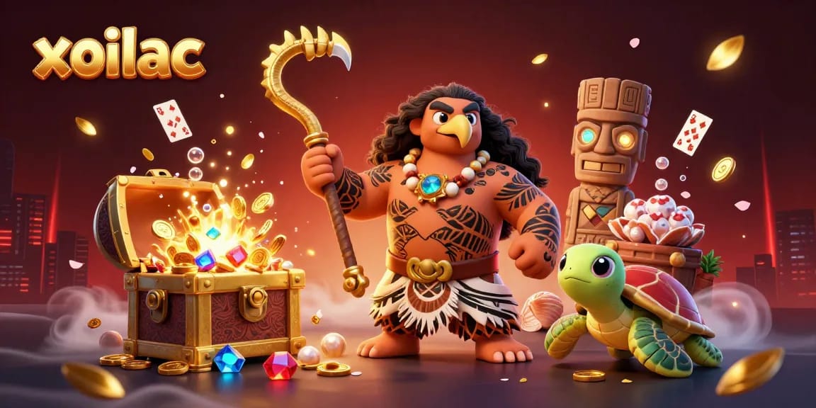 Xoilac immerses players in 3D cartoon adventures with dynamic tropical elements and treasure-laden scenes to enhance their gambling experience.