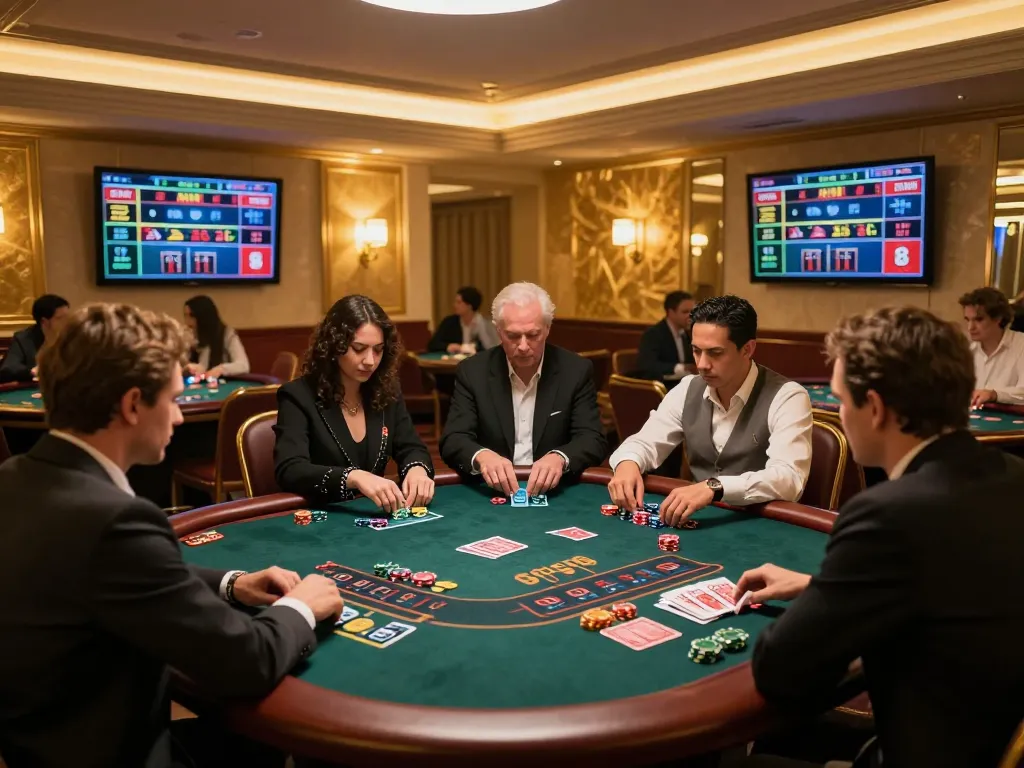 Engage with the excitement of XO88 blackjack gameplay in a luxurious online casino atmosphere.