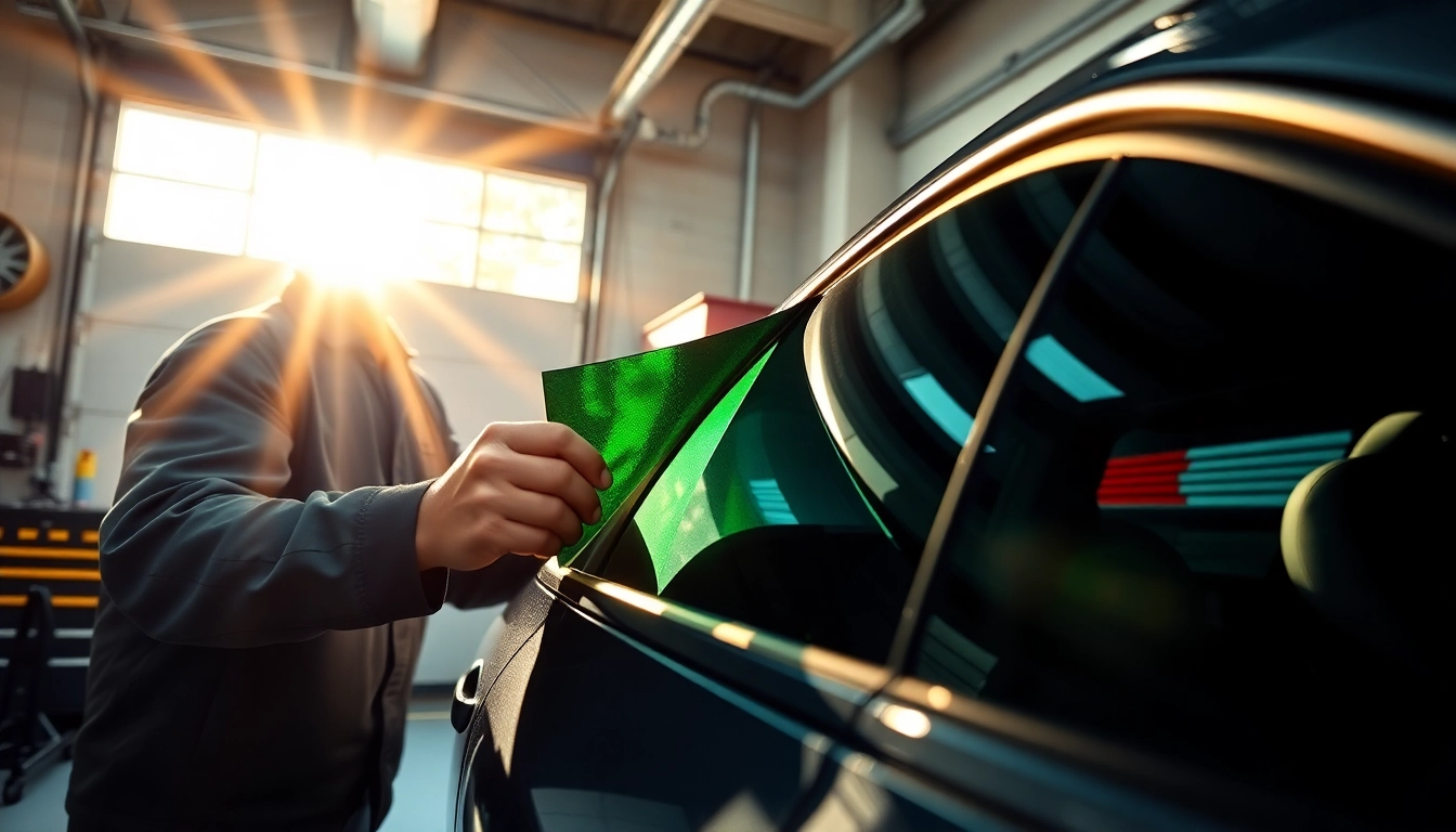 Apply premium window tint near me to enhance vehicle aesthetics and comfort.