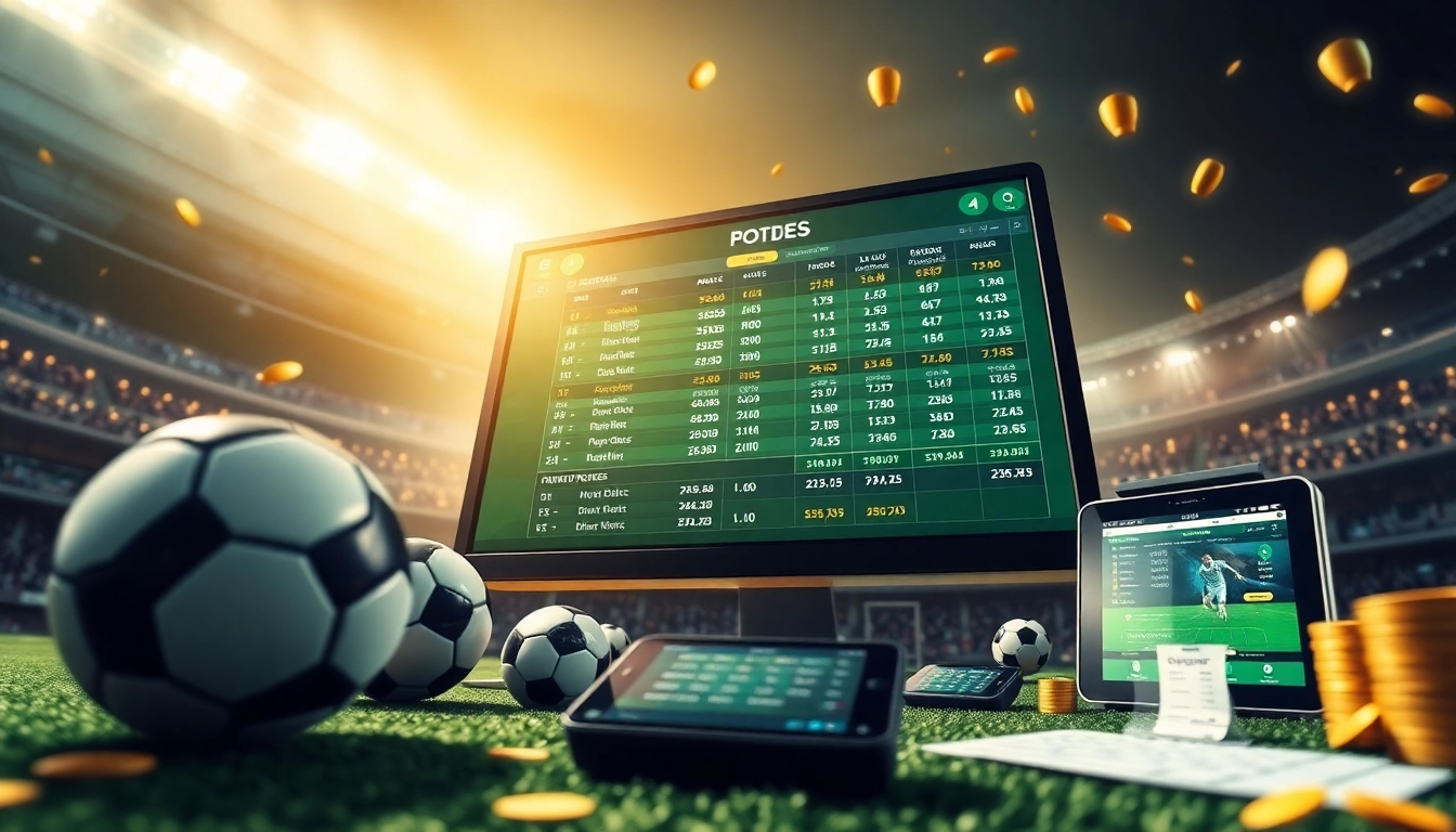 Engaging sports betting scene featuring kèo nhà cái hôm nay with real-time updates and vibrant visuals.