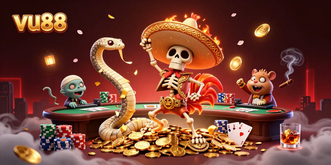 Win big at vu88 with thrilling 3D casino elements, poker tables, and dynamic characters!