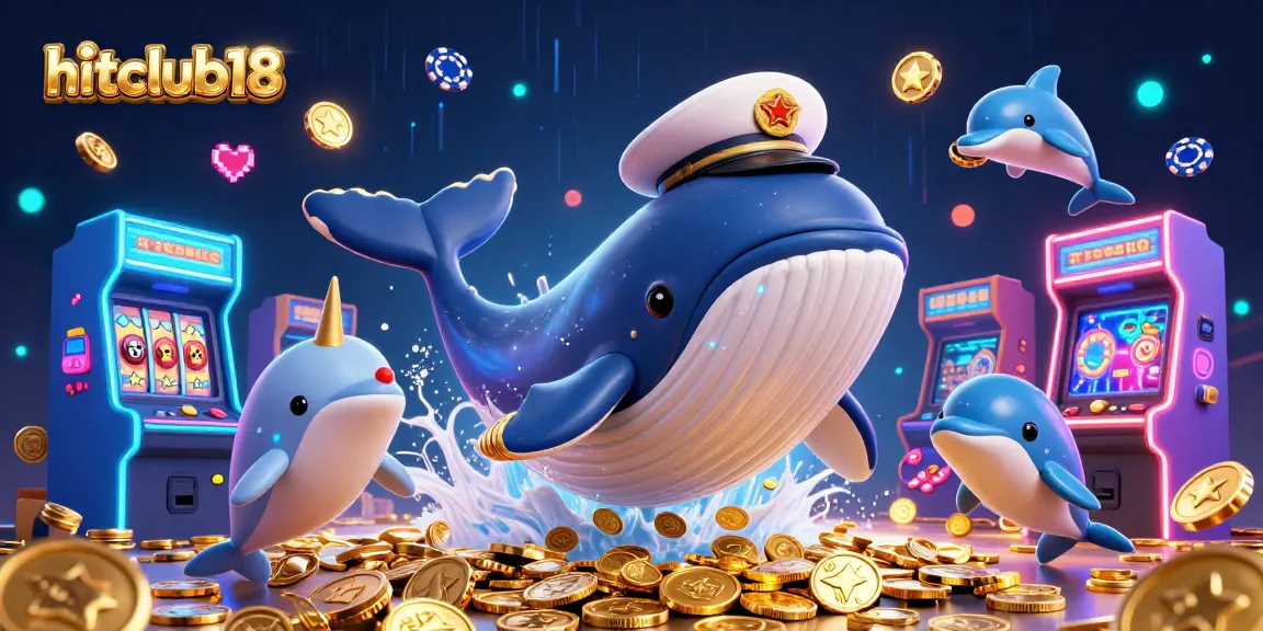 Engage in thrilling games at hitclub18 with a vibrant 3D casino scene featuring playful characters and exciting elements.