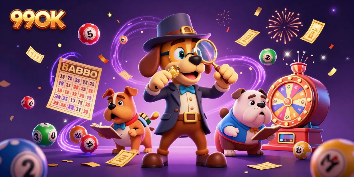 Experience excitement at 99OK with a vibrant casino scene featuring a detective and treasures.