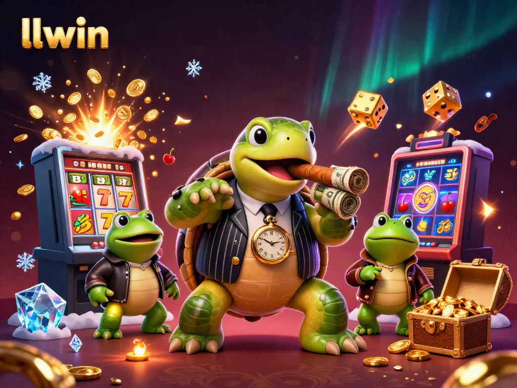 Experience thrilling jackpots at llwin with vibrant cartoon characters and dynamic casino elements.