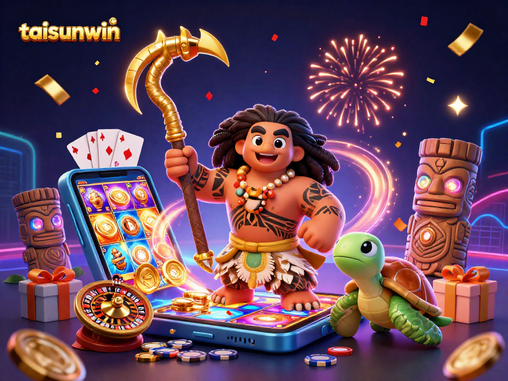 Experience the vibrant world of taisunwin with energetic gaming visuals and colorful slot elements.