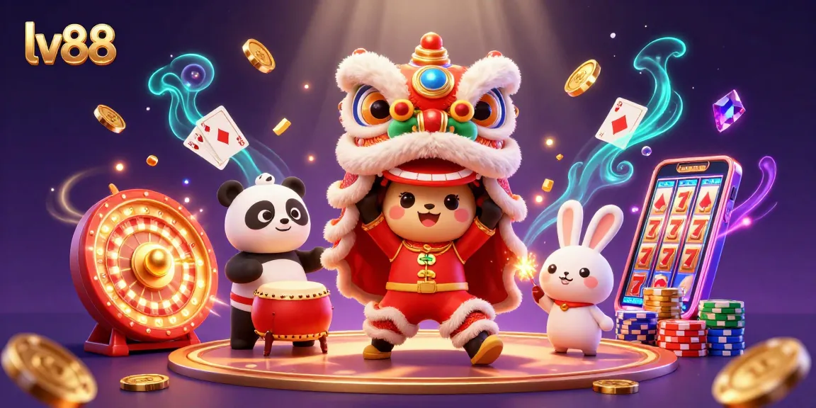 Experience the exhilarating world of lv88 where vibrant characters celebrate with casino themes and breathtaking visuals.
