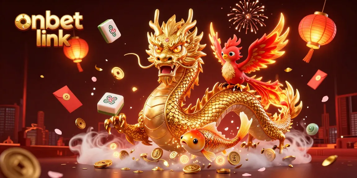 Experience the excitement at onbet link with bustling casino elements and vibrant characters.