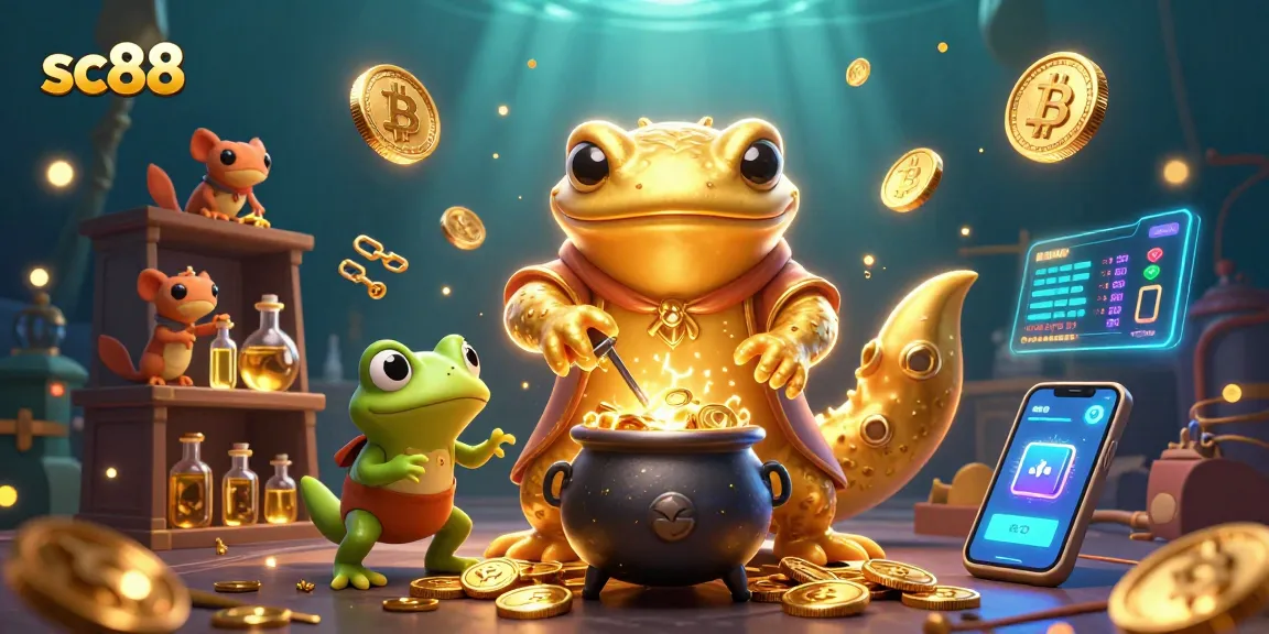 Play exciting games at SC88 where the giant salamander alchemist transforms coins!