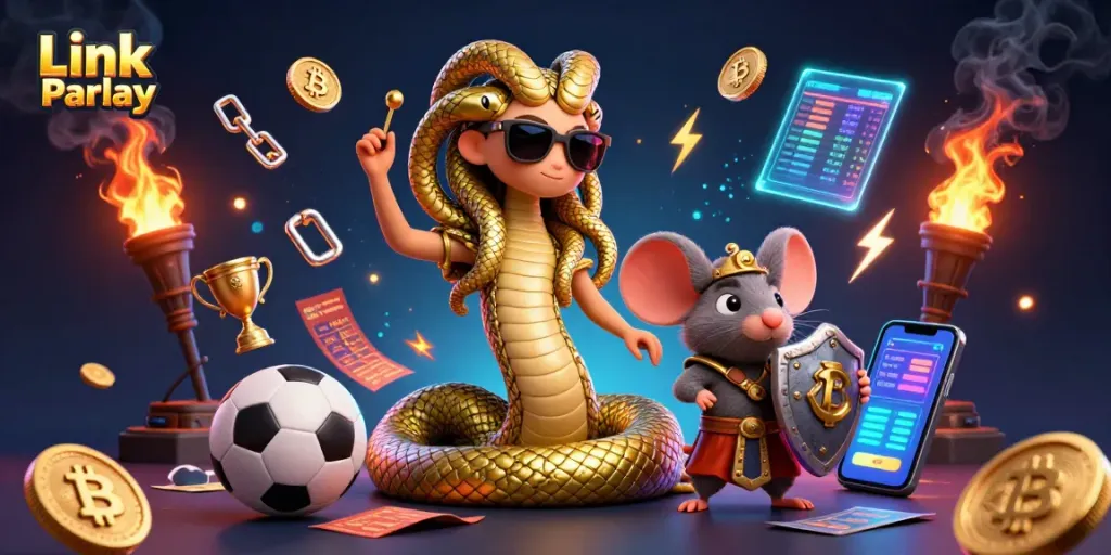 Bet on Link Bola Parlay and experience dynamic sports betting with 3D characters and elements.