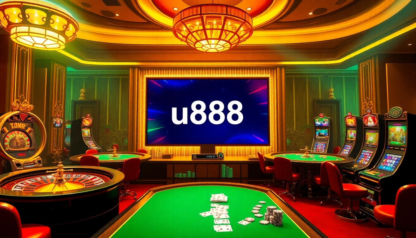 Experience thrilling online gambling with u888 features vibrant slot machines and engaging poker tables.