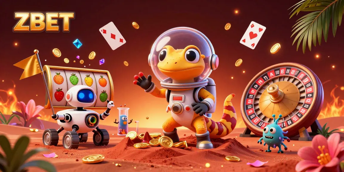ZBET fans immerse in vibrant casino experience with unique characters and elements.