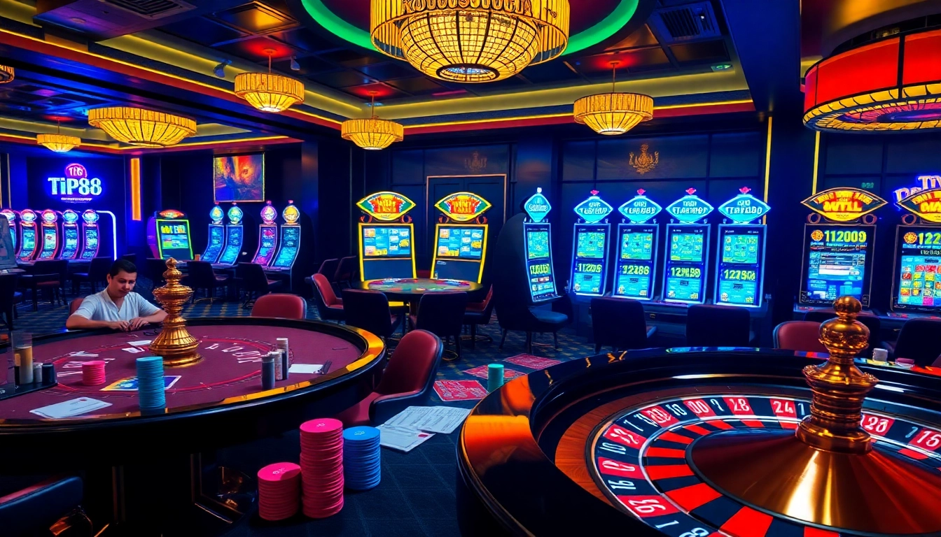 Experience TIP88 with vibrant casino tables and thrilling gaming action.