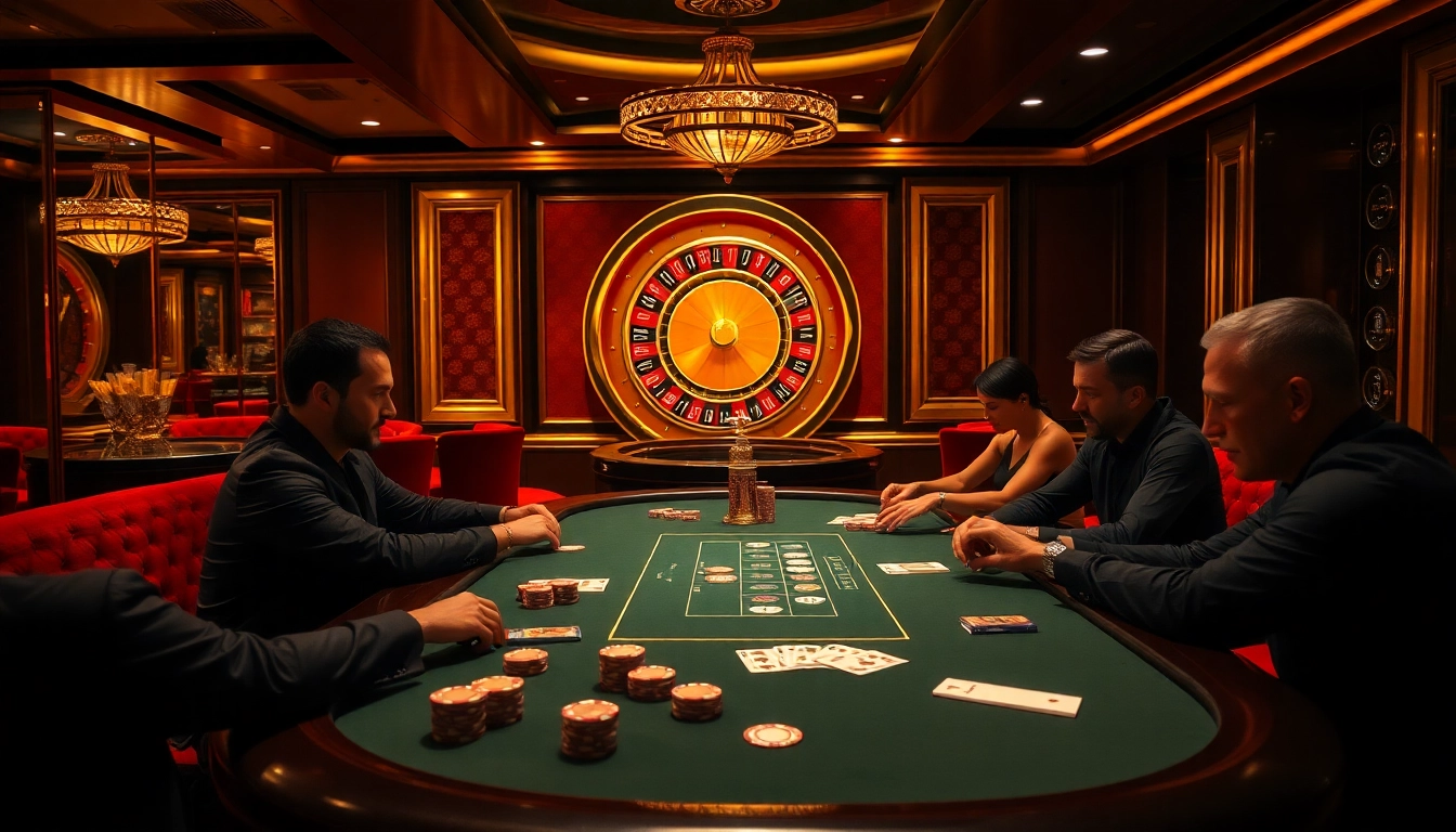 Experience high-stakes gaming at one88 with thrilling poker action and elegant casino decor.