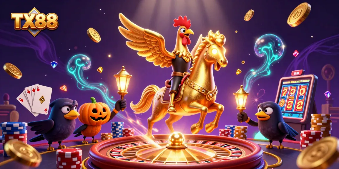 Experience thrilling gameplay with TX88, featuring vibrant casino action and lively characters.