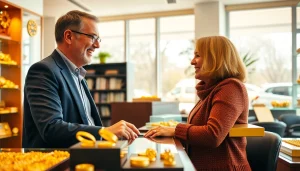 Acquista oro in un ambiente professionale, evidenziando la valutazione e competenza nel compro oro.