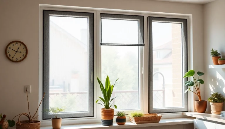 Installa zanzariere per finestre in un ambiente domestico luminoso e accogliente.