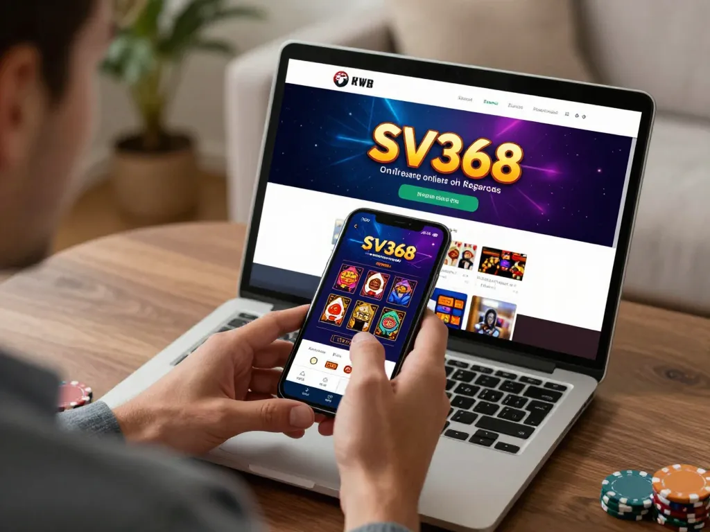 Player exploring SV368 app for a thrilling online casino experience and strategic gameplay.