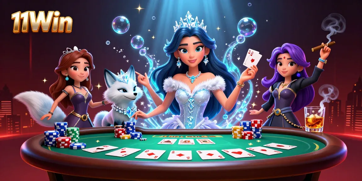 Experience thrilling poker excitement with 11Win as players enjoy stacked chips and strategic gameplay.