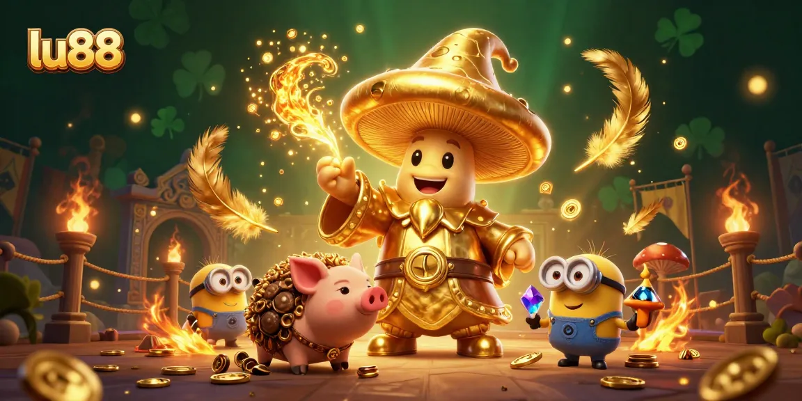 Play exciting games at lu88 with golden magic and treasures surrounding our characters.