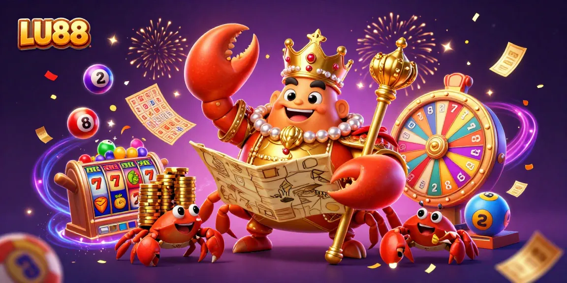 Experience thrilling gameplay with LU88 as the golden crab emperor leads a dynamic casino adventure.