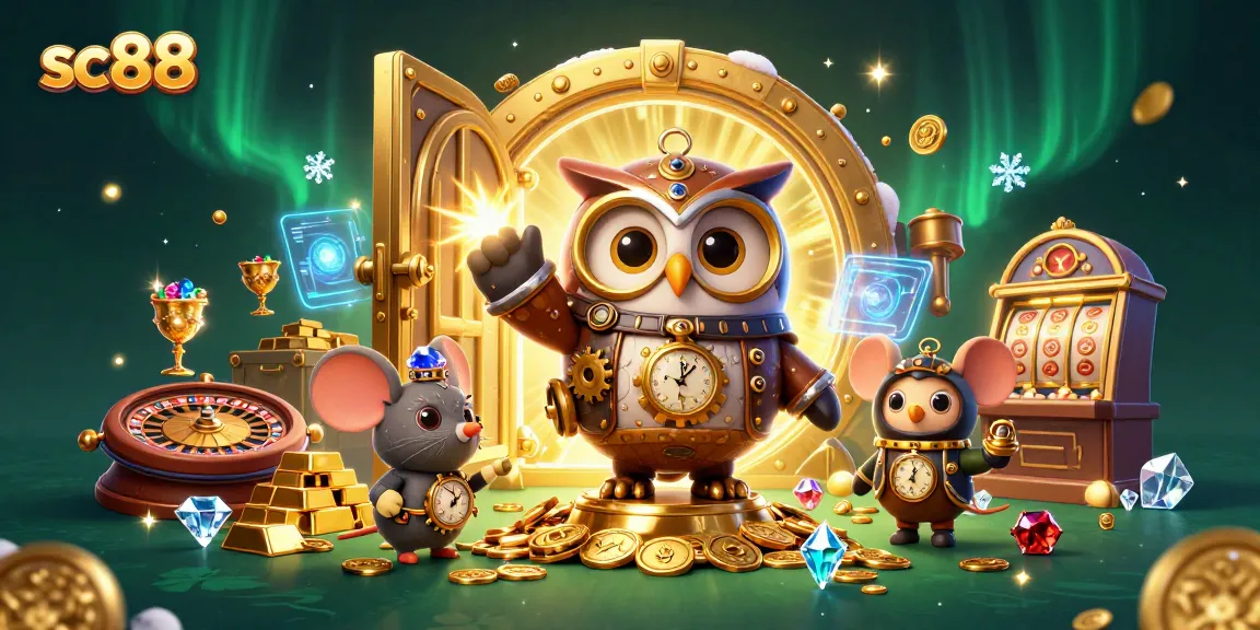 Win big with the sc88 online casino experience featuring a vibrant 3D scene full of winnings.