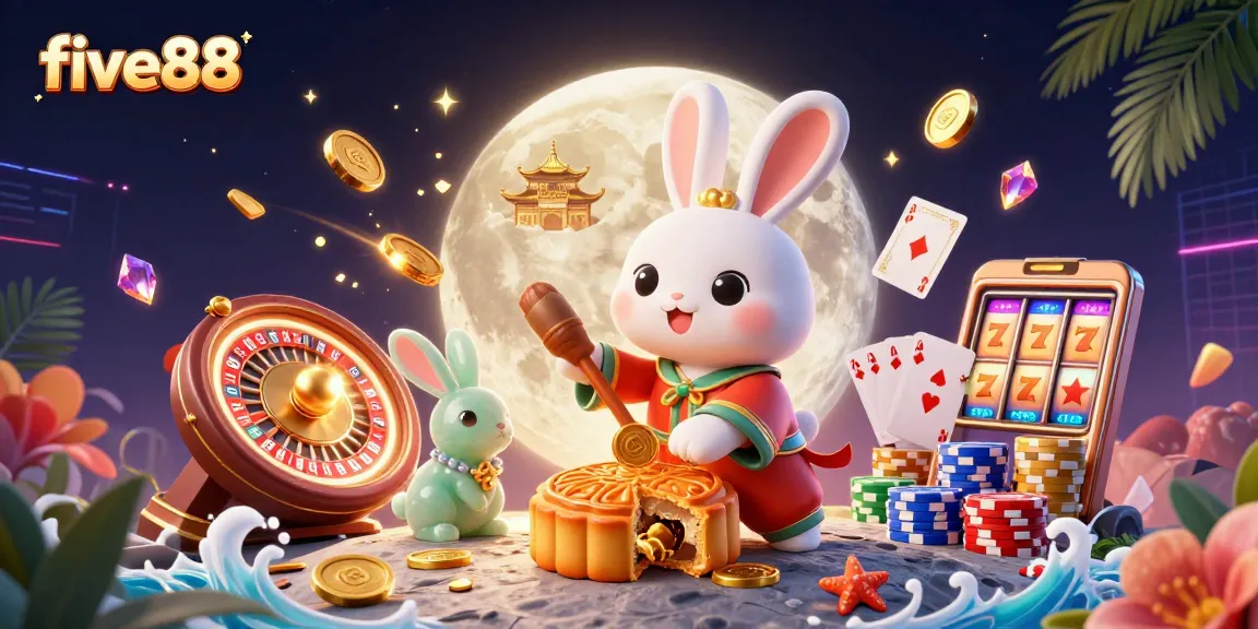 Participate in exciting casino games at five88 with dynamic characters and vibrant visuals.