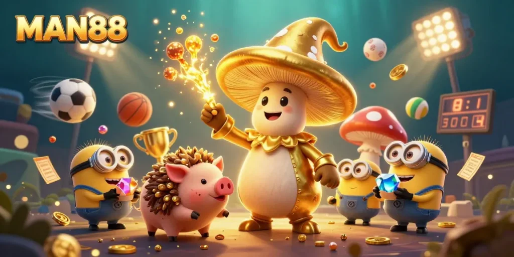 Engage in winning strategies at MAN88, where gold magic brings treasures from sports betting!